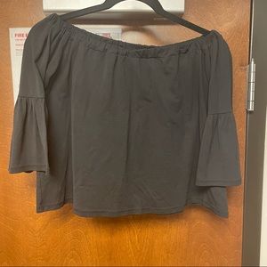 Black LA Hearts Off the Shoulder Blouse